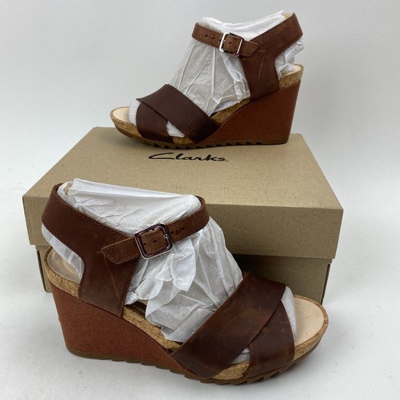 clarks flex sun wedge sandal